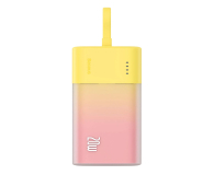 Powerbank Baseus Powerbank Popsicle 5200mAh 20W z kablem zółto-różowy